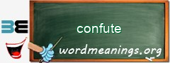 WordMeaning blackboard for confute